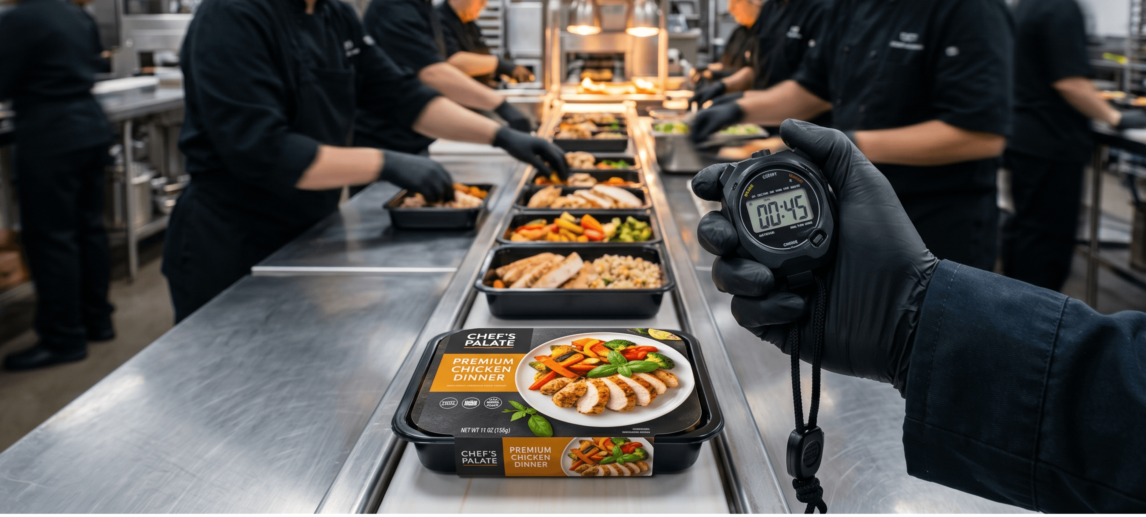Chef in a professional kitchen